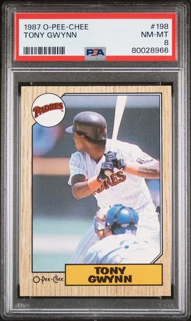 1987 O-Pee-Chee Tony Gwynn #198 card image