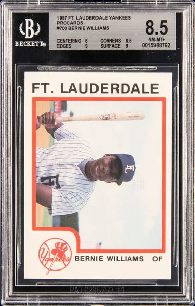 1987 Procards Ft. Lauderdale Yankees Bernie Williams #700 card image