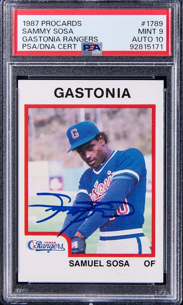 1987 Procards Gastonia Rangers Samuel Sosa #1789 card image