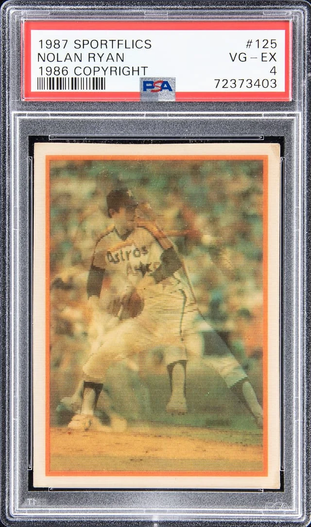 1987 Sportflics 1986 Copyright Nolan Ryan #125 card image
