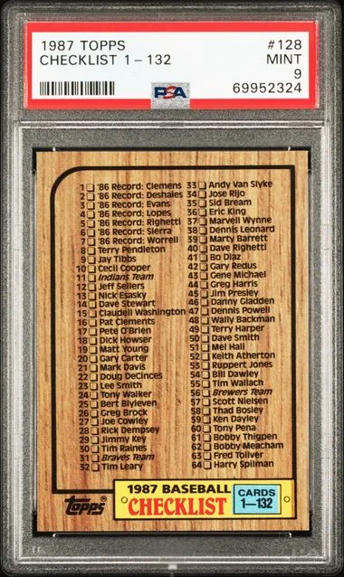 1987 Topps 1-132 #128 card image