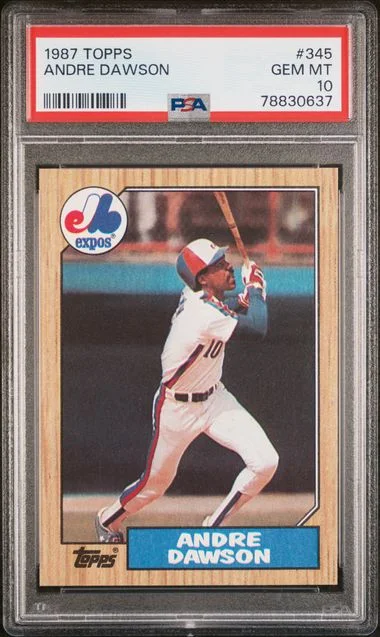 1987 Topps Andre Dawson #345 card image