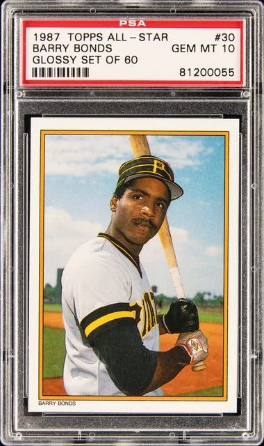 1987 Topps Barry Bonds All-Star Glossy Set Of 60 #30 card image
