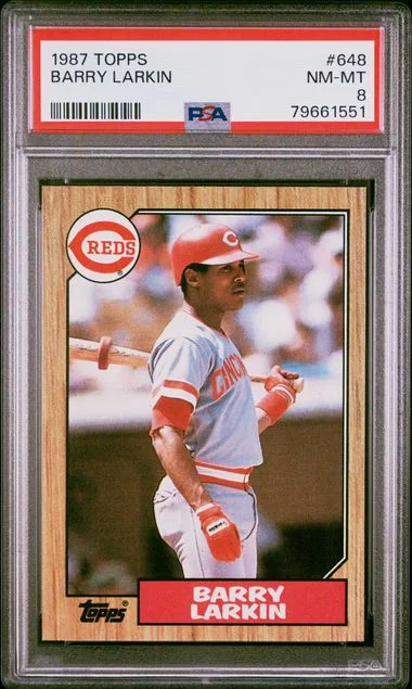 1987 Topps Barry Larkin #648 card image