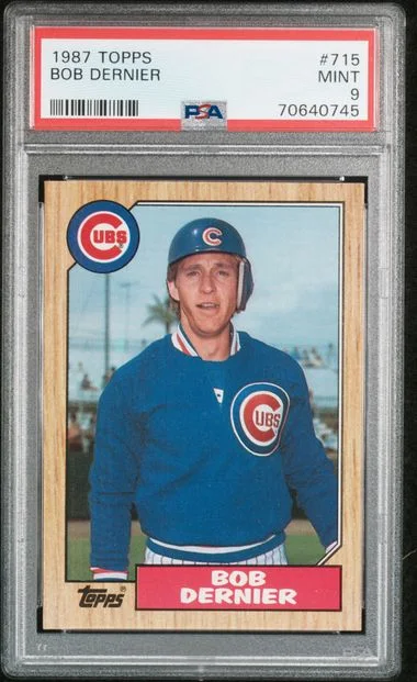 1987 Topps Bob Dernier #715 card image