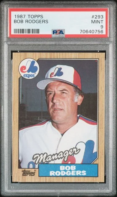 1987 Topps Bob Rodgers #293 card image