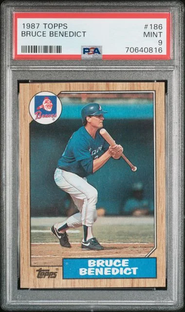 1987 Topps Bruce Benedict #186 card image