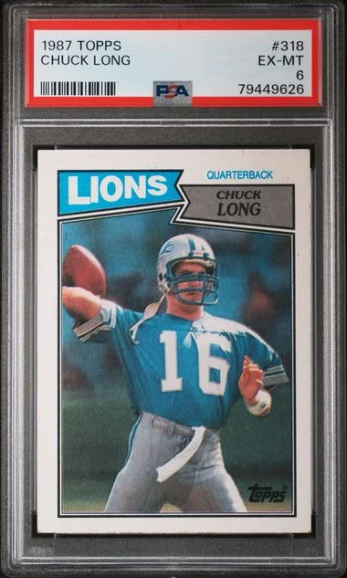 1987 Topps Chuck Long #318 card image