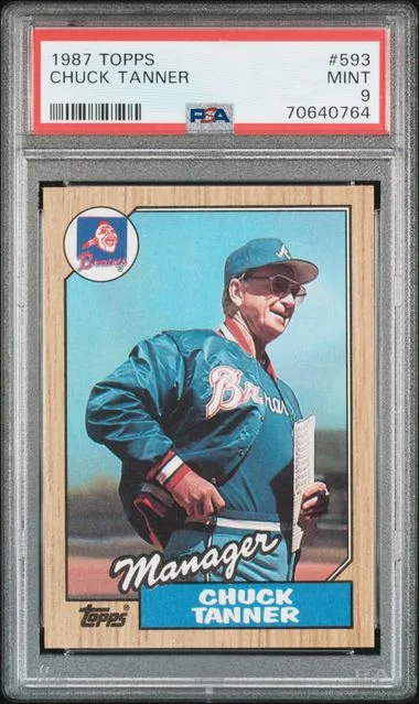 1987 Topps Chuck Tanner #593 card image