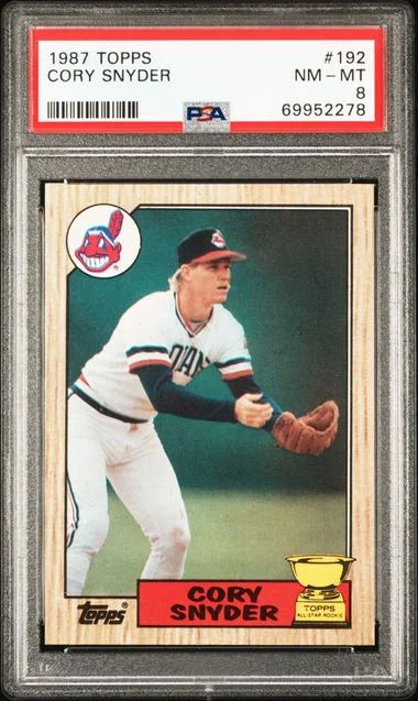 1987 Topps Cory Snyder #192 card image