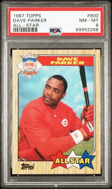1987 Topps Dave Parker All-Star #600 card image