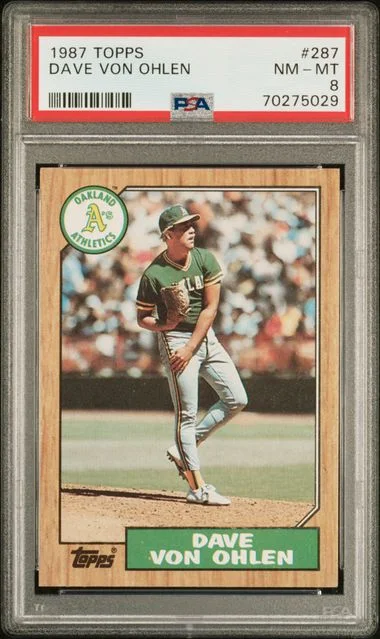 1987 Topps Dave Von Ohlen #287 card image