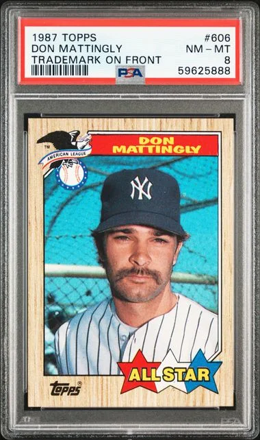 1987 Topps Don Mattingly #606 card image