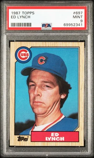 1987 Topps Ed Lynch #697 card image
