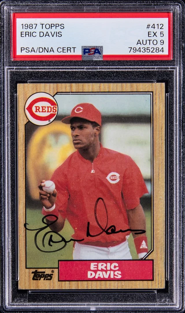 1987 Topps Eric Davis #412 card image