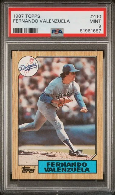 1987 Topps Fernando Valenzuela #410 card image