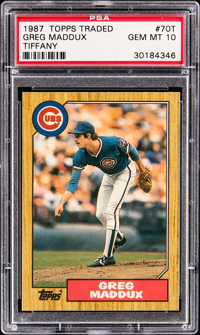 1987 Topps Greg Maddux Tiffany #70T card image