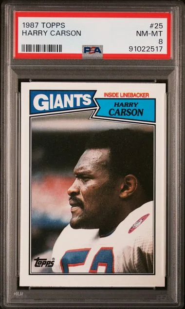 1987 Topps Harry Carson #25 card image
