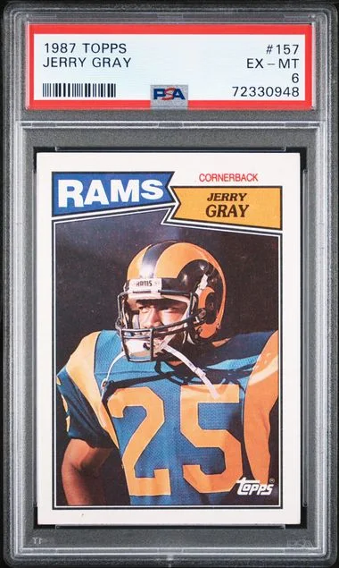1987 Topps Jerry Gray #157 card image