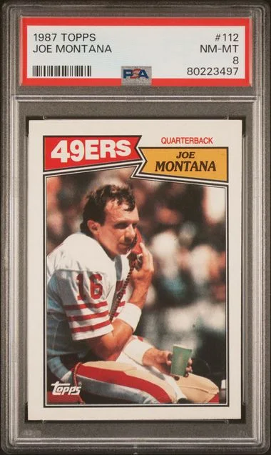 1987 Topps Joe Montana #112 card image