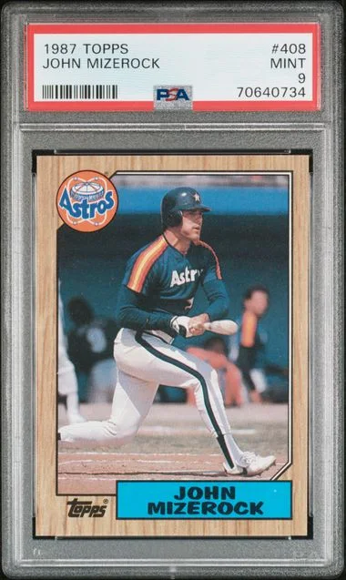 1987 Topps John Mizerock #408 card image