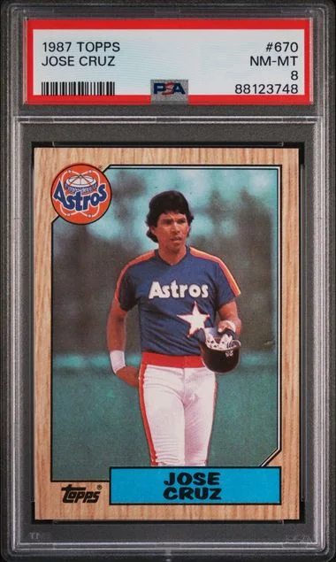 1987 Topps Jose Cruz #670 card image