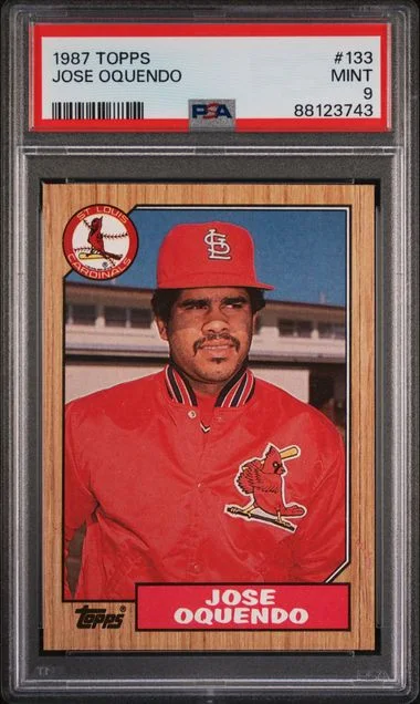 1987 Topps Jose Oquendo #133 card image
