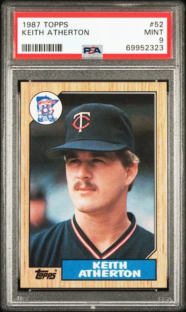 1987 Topps Keith Atherton #52 card image