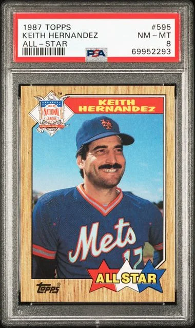 1987 Topps Keith Hernandez All-Star #595 card image