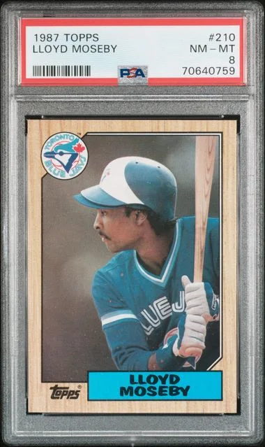 1987 Topps Lloyd Moseby #210 card image