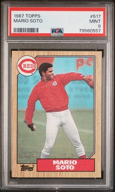 1987 Topps Mario Soto #517 card image