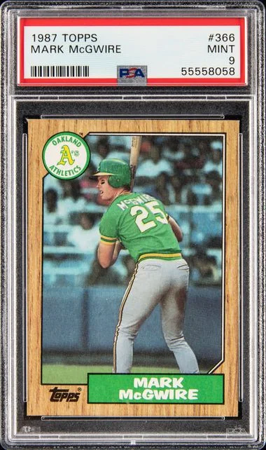1987 Topps Mark McGwire #366 card image