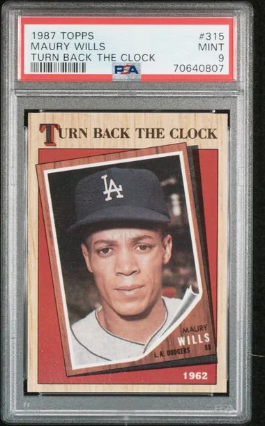 1987 Topps Maury Wills Turn Back The Clock #315 card image
