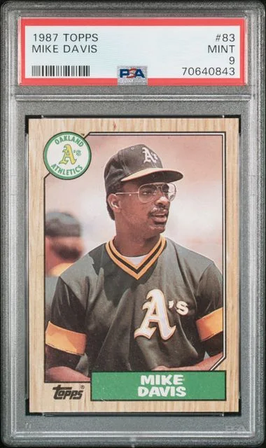 1987 Topps Mike Davis #83 card image