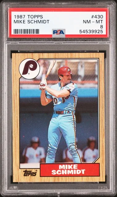 1987 Topps Mike Schmidt #430 card image