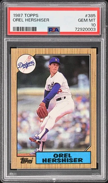 1987 Topps Orel Hershiser #385 card image