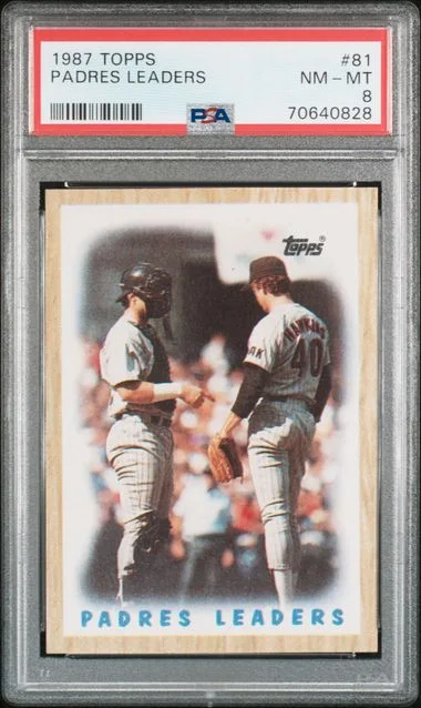 1987 Topps Padres Leaders #81 card image