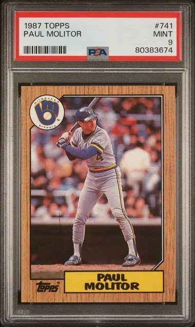 1987 Topps Paul Molitor #741 card image