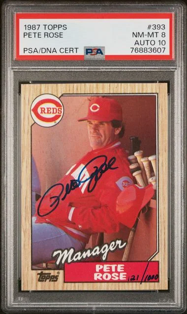 1987 Topps Pete Rose #393 card image