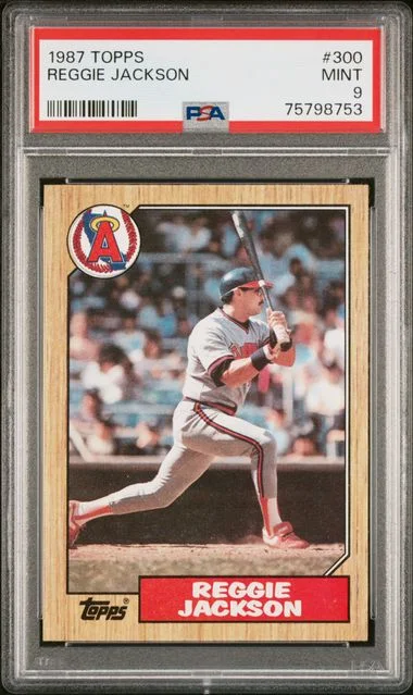 1987 Topps Reggie Jackson #300 card image