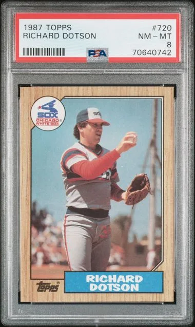 1987 Topps Richard Dotson #720 card image