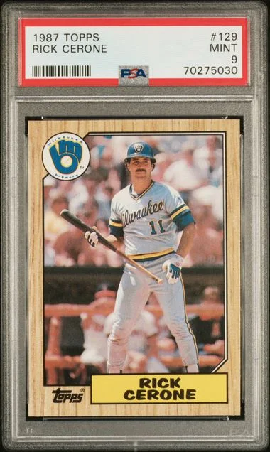 1987 Topps Rick Cerone #129 card image