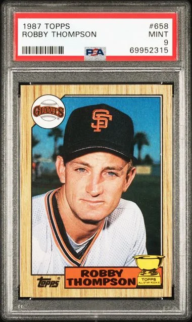 1987 Topps Robby Thompson #658 card image