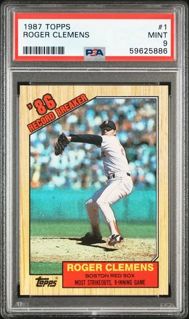 1987 Topps Roger Clemens #1 card image
