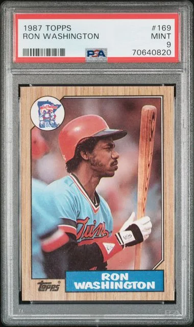 1987 Topps Ron Washington #169 card image