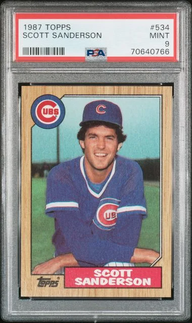 1987 Topps Scott Sanderson #534 card image