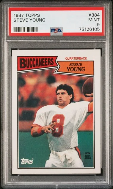 1987 Topps Steve Young #384 card image