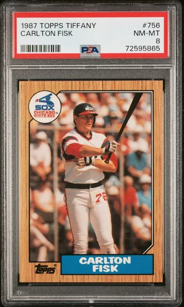 1987 Topps Tiffany Carlton Fisk #756 card image