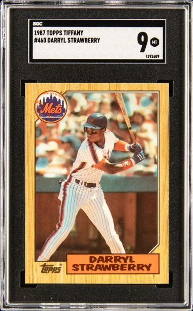 1987 Topps Tiffany Darryl Strawberry #460 card image