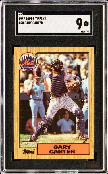 1987 Topps Tiffany Gary Carter #20 card image